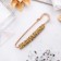 Party pins "Party" rhinestones, 7 cm, color gold