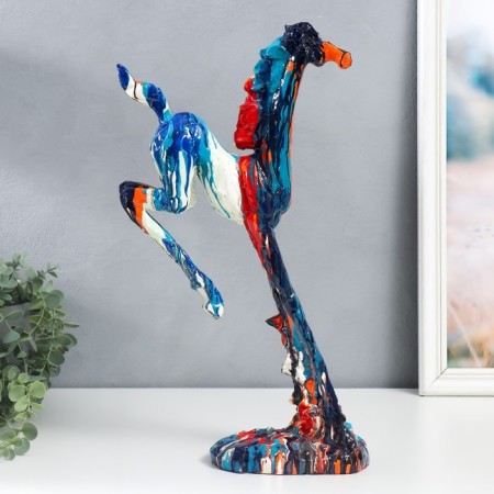 Souvenir Polystone "Gallive Horse" Sunses of paint 11x22x45 cm