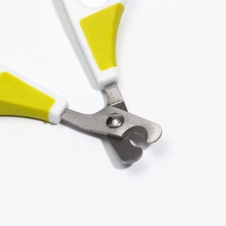 Cooperus scissors curved, hole 7 mm, white with green-2