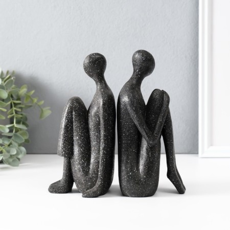 Polystone souvenir "close - far" black set 2 pcs 9x19x19.5 cm