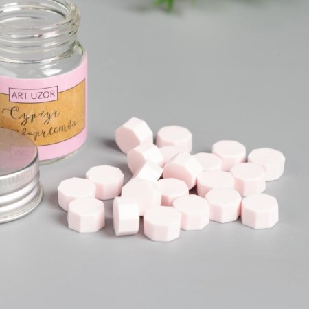 Surgut in granules in the jar "octagonal" pale pink 9 g 4.5x3x3 cm-1