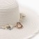 Women's hat minku "sea", size 56-58, white color