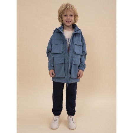 Vetrovka for boys, height 128 cm, jeans color-2