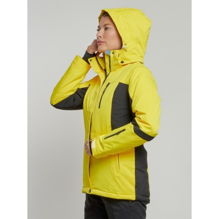 Ski jacket female, size 42, yellow color-3
