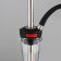Supreme 48 cm hookah, stainless steel, transparent flask