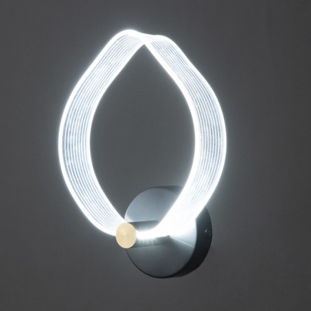 Bra "leaf" LED 8W 3000-6000K Black 25x20x6cm-2
