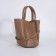 Bag Women's Tout with zipper, brown color