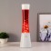Lamp "Cylinder" E14 white, lava, sparkles 40x11x11 cm Risalux