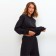 Women's costume (sweatshirt/pants), black color, size 48