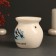 Aroma lamp ceramics "Calm. Mountains" White 7.2x7.2x7.8 cm