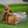 Figure Kashpo "Birch with Mishka" N-22CM, D-14CM