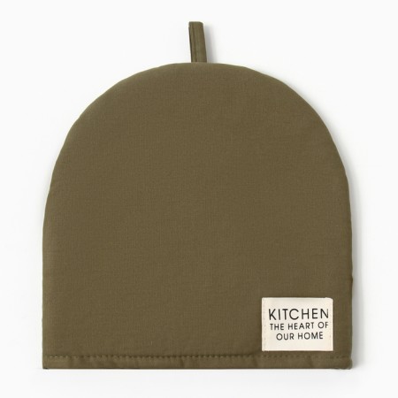 Hall on the kettle "Ethel" Kitchen, col. Green, 28x28 cm, 100% HL, sarzha 220 g/m2-1