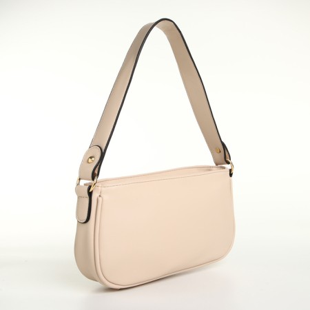 Women's bag with lightning, beige color-3