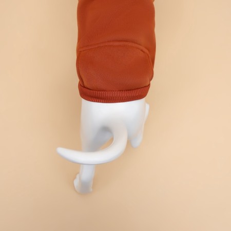 Sweatshirt for animals with a hood, size l (ds 45 cm) beige-4