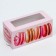 Box for Makarun, confectionery packaging "Makaruns", 5.5 x 12 x 5.5 cm