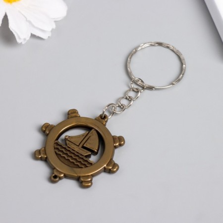 Trick Plastic for metal "Ship in the helm" 3.8x3.8 cm-1