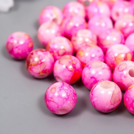 Beads for creativity Plastic "Balls sharing pink" set 20 g d = 1 cm