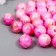 Beads for creativity Plastic "Balls sharing pink" set 20 g d = 1 cm