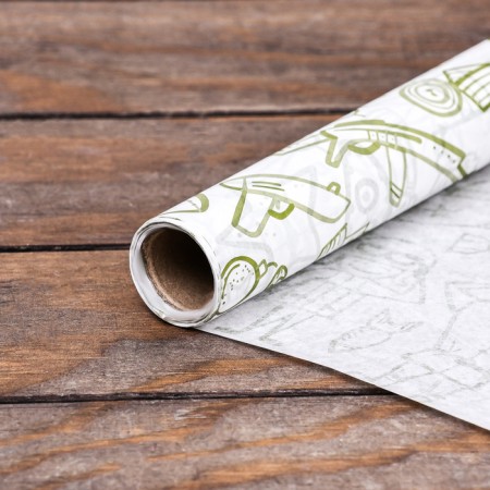 Siliconized "Children's" paper, khaki 0.38 x 5m-4