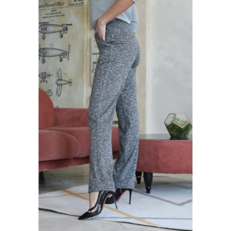 Female trousers, size 48, gray color-6