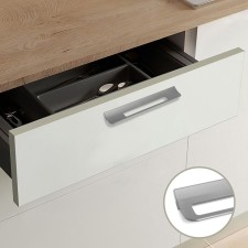 Furniture bracket RS1402, m/o = 192, graphite color