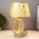 Table lamp "Swan" E14 40W gray-gold 15x19x32 cm Risalux
