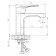 Decoroom DR23011 shell mixer, single -leaf, spout length of 114 mm, chrome