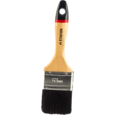Brush flat Stayer Universal 01022-063, natural bristles, wooden pen, 63 mm