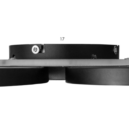 Causteen with PDU "Monroe" 4XLED 120W 3000-6000K Black 56x46x7 cm Bayerlux-7