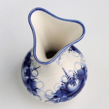 VAZ "Trilist", Gzhel, Porcelain, 21x10 cm-2
