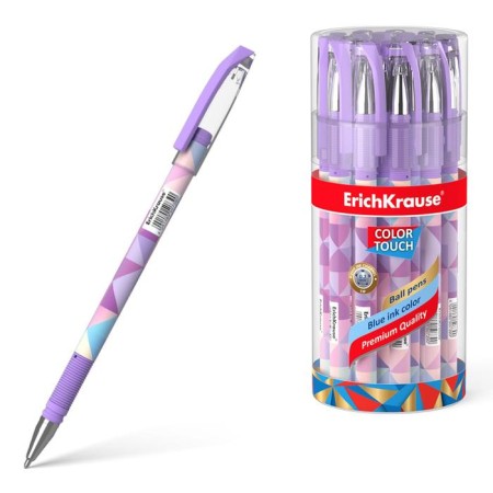 Ballic handle Erichkrause Colortouch Magic Rhombs, node 0.7 mm, blue ink blue