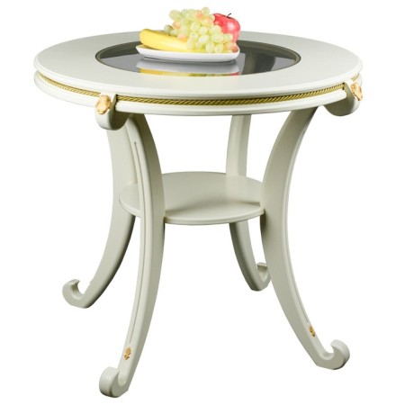 Gloria Gloria table, 740x740x650, oak champagne-4