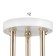 Frida chandelier 3he27 40W white-gold 48x48x26 cm Bayerlux