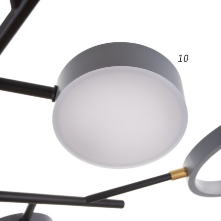 Causteen with PDU 2300/9GR LED 190W 3000-6000K gray 85x85x9 cm Bayerlux-7