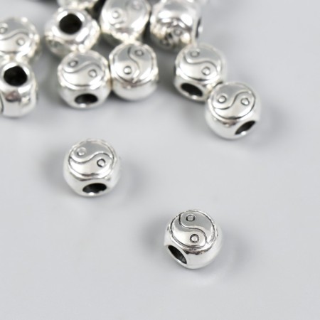Busina for creativity Metal "Yin-Yang" silver 1x0.8 cm