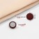 Magnet for a scarf “minimal”, matte brick color in silver