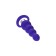 Anal sleeve Todo by Toyfa Twisty, silicone, purple, 14 cm, Ø 3.2 cm