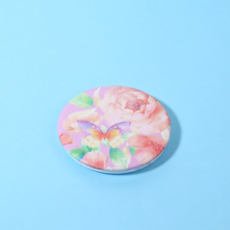 Folding mirror "flowers", d = 7.5 cm, pink color-5