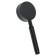 Shower watering can Zein Z058, 1 mode, d = 80 mm, microdulatory, stainless steel, black