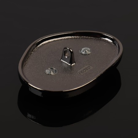 Metal button on the leg, decorative, 30 × 42 mm, gold color-1