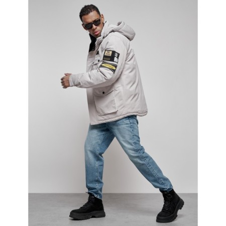 Male jacket, size 56, gray color-15