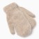 Women's mittens, beige color, size 20