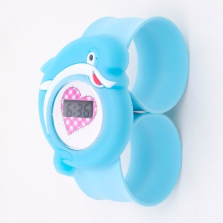 Watch of washing electronic, children's "dolphin", strap silicone L-21.5 cm-2