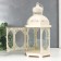 Climber Metal, glass "Lantern - flowering monograms" D -10 cm white 13.5x15x29 cm