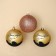 New Year's Christmas Balls “Magic Year!”, For the New Year, plastic, d = 8, 3 pcs., Golden color