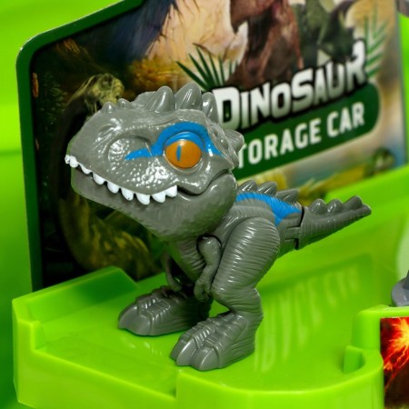 Parking "Dinosaur", in a backpack, with a helicopter platform, 1 dinosaur, 1 machine-5
