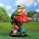 Garden figure "Frog on fly agaric" 27x26x38cm