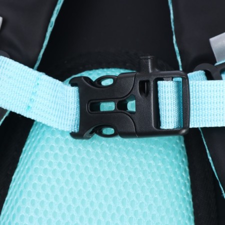School backpack, 40 x 25 x 13 cm, Grizzly, ergonomic back, laptop department, black/turquoise-8