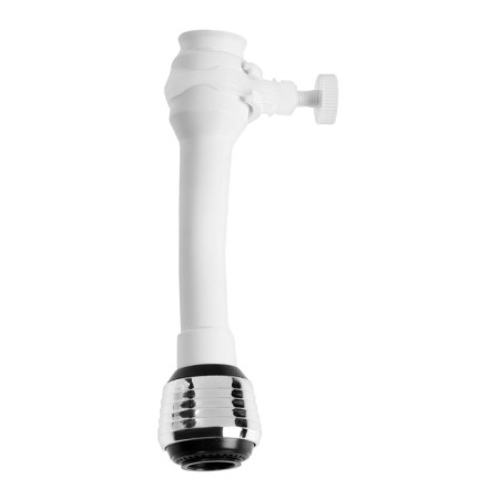 Zein aerator, 2 modes, a white flexible hose on a clamp, universal