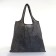 Household bag without fastening, folding, black color